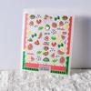 Fresh Watermelon 5D Embossed Nail Stickers with Adhesive Backing and Green Leaves Design for Mixed Batch Wearable Nail Art