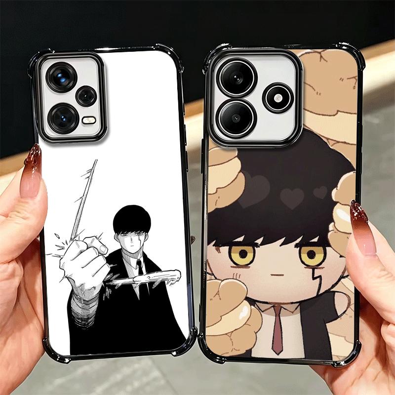 Mashle Magic And Muscles Anime Plating Phone Case For Xiaomi Redmi Note 14 15 Pro Plus 13 12 11 11S 11T 10 9S 9 5G Anti-Fall Air