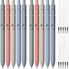 Thenshop Gel Ink Pen Retractable Ballpoint Pens with 0.5 Mm Black Click Refill Smooth Writing Cute Quick Dry Fine Point Piloting Aesthetic(20