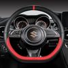 Microfiber Leather D Shape 38cm Car Steering Wheel Cover For Suzuki Swift 2017 2018     Sport Auto Accessories