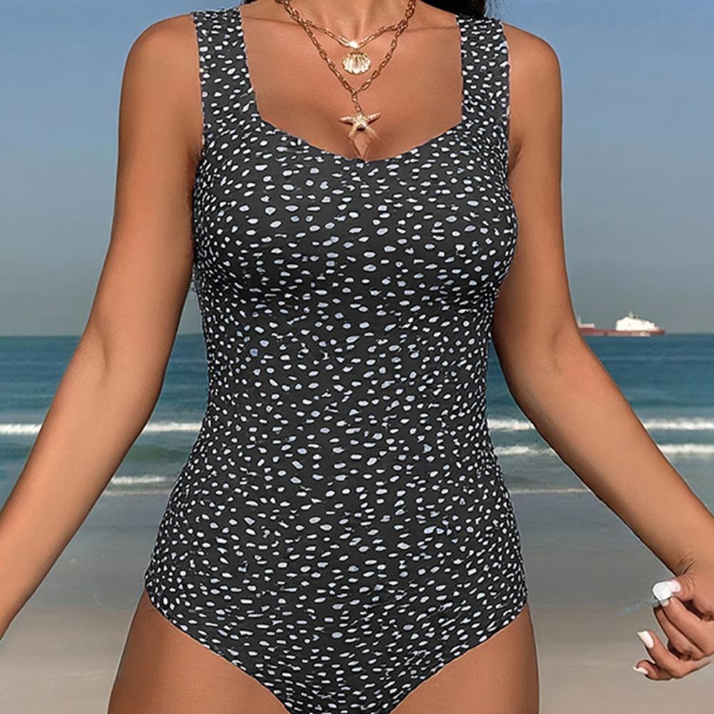 1pc Ladies New Camisole Swimsuit Women's Beach Bikini Conservative Swimsuit Female Push Up Sexy Swimsuit Vacation Beach Wear