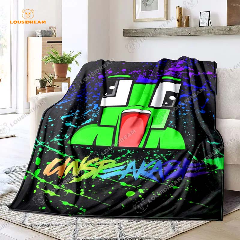 

Мультяшное невыразимое лягушачье лицо, забавное фланелевое одеяло