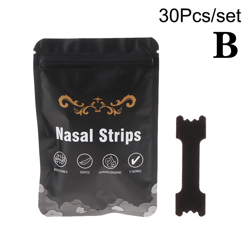 

30/60 Patches Breath Nasal Strips Anti-Snoring Nose Patches Improve Sleeping Health Product Stop Snoring Easier Sleep Aid Device