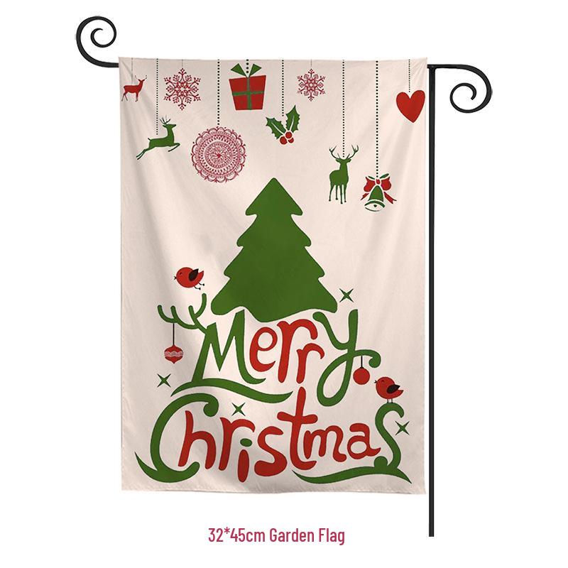 Christmas Garden Flag Banner: New Festive Hanging Design