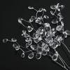 50 PCS 15cm White Crystal Bud Branches Artificial Flower Branches for Wedding Party Home Decor Floral Crafts