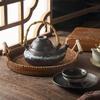 Ceramic Japanese earth bottle steamed porcelain Japanese Zefeng tea kettle set home restaurant single pot cup