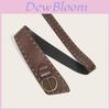 Style Rivet Leather Belt With Alloy Buckle For Men And Women