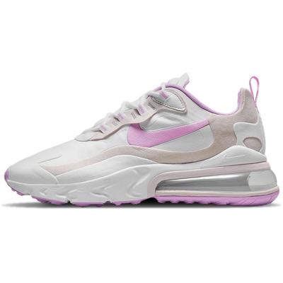 Air Max 270 React Women White Fuchsia Glow Platinum Violet CZ1609-100
