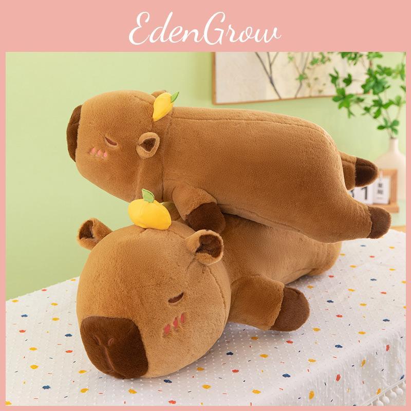 Capybara Plush Lounge Pillow Cozy Bedrest Companion Snuggle Sleep Toy Stuffed