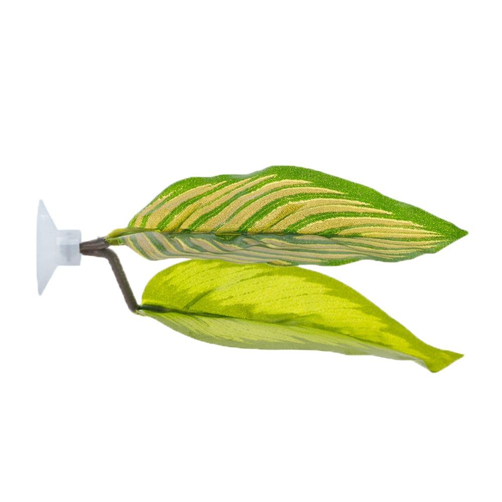 Plastic Betta Fish Rest Leaf Simulated Lotus Leaves/Artificial Leaf Suction Cup Fish Spawning Ornamental Plant