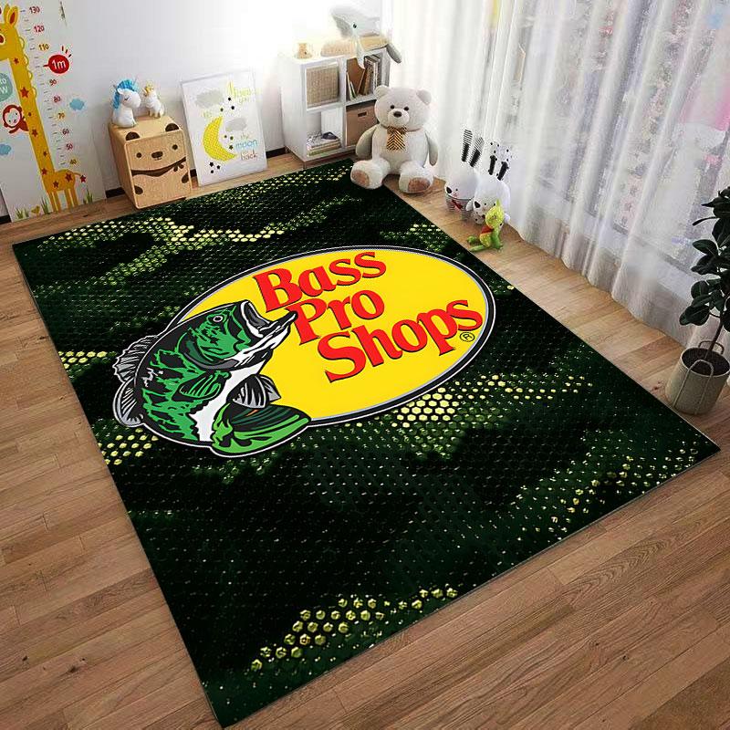 Bass Pro Shops Logo Carpet Suitable As a Non-slip Mat for the Living Room or Bedroom Sofa