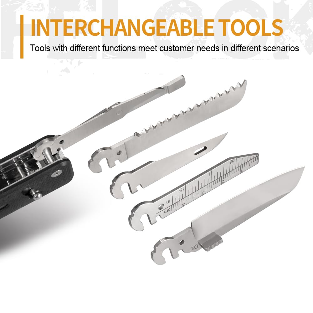 ROXON S503G Flex Companion Tool Modular Design and Customizable Pocket with 8 Essential Tools Bit Taper for a Wide Range of Tasks Tool, Pre-installed