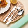 Portable Cutlery Set Stainless Steel Spoon Knife Fork With Storage Box School Travel Camping Faltware New Year Christmas Gift