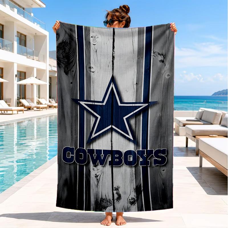 American Flag Cowboys Beach Towel, Quick-drying, Easy to Care for, Suitable for Both Fitness and Beach Vacations,Sports Essential