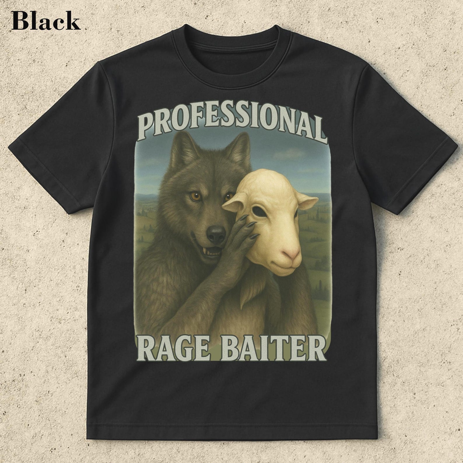 Professional Rage Baiter Funny Shirt, Werewolf Memes, Werewolf, Dumb Meme Shirt,Stupid Meme Shirts, Alpha Wolf T-shirt, Brainrot Memes 2XL