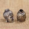 Shakyamuni Buddha Head Brass Lanyard Pendants Buddhism Paracord Beads Charms EDC DIY Umbrella Rope Bracelets Accessories Jewelry