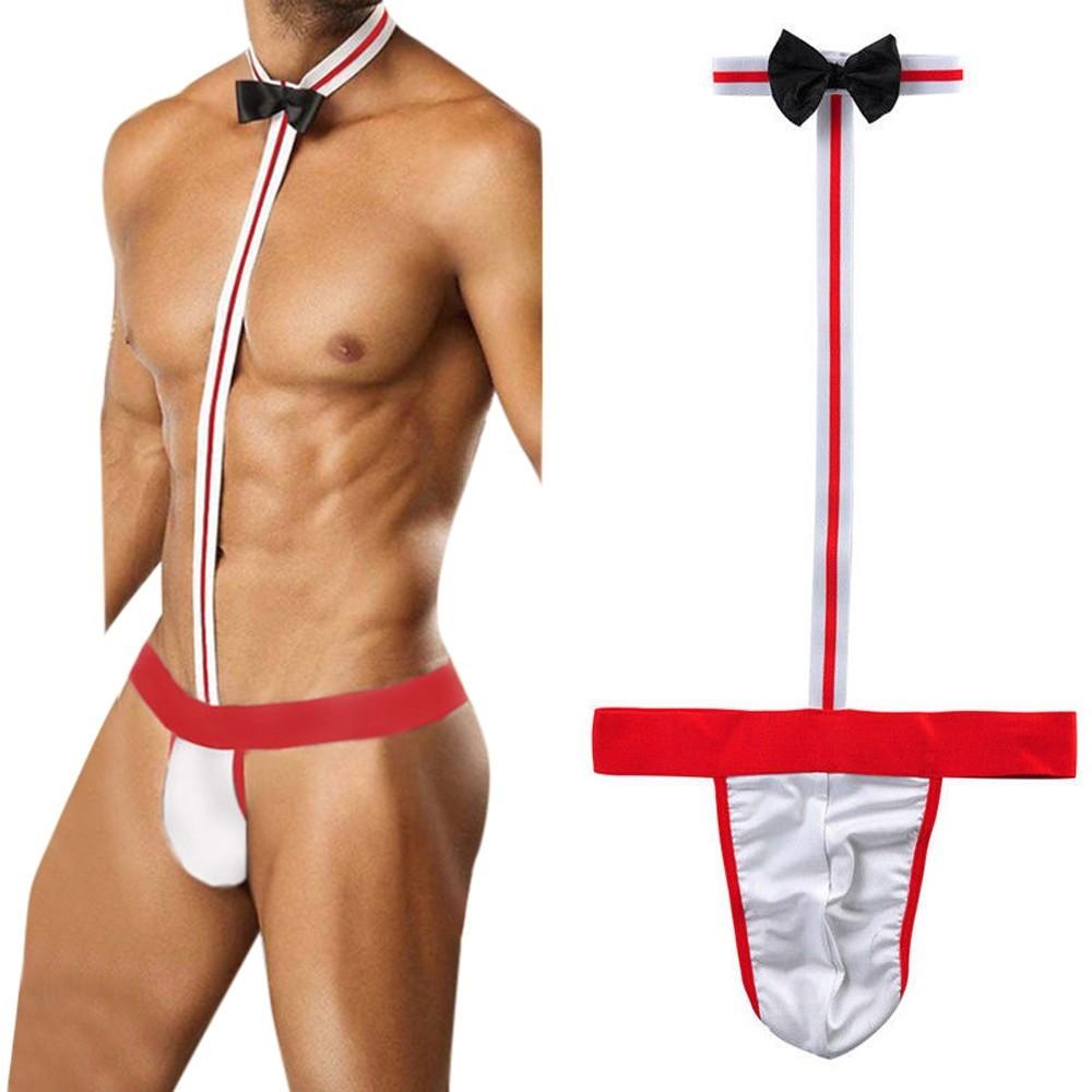 G-String Underwear Lingerie Men Thong Waiter Costume