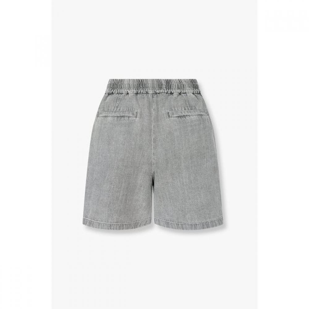 Vov Pintuck String Banding Denim Shorts  7156255009 
