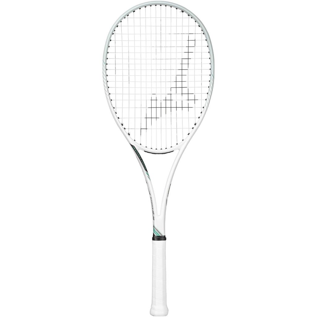 Mizuno Deeforce Tennis Racket 63JTN547 VS-10 (Soft Tennis), Unisex, White/Jade Green, 0X,