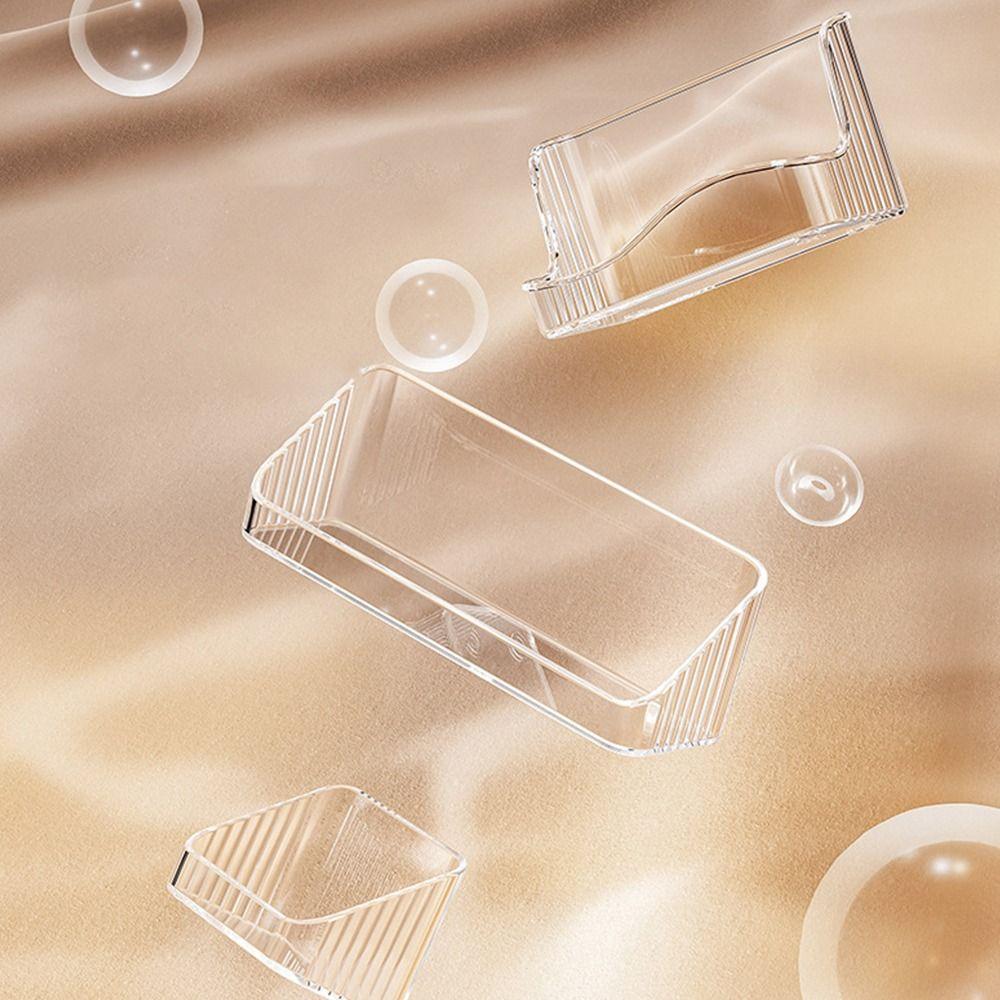New Multifunctional Cosmetic Storage Box Transparent Cabinet Wall Mounted Desk Storage Organizer Oblique Bathroom Shelves Rack