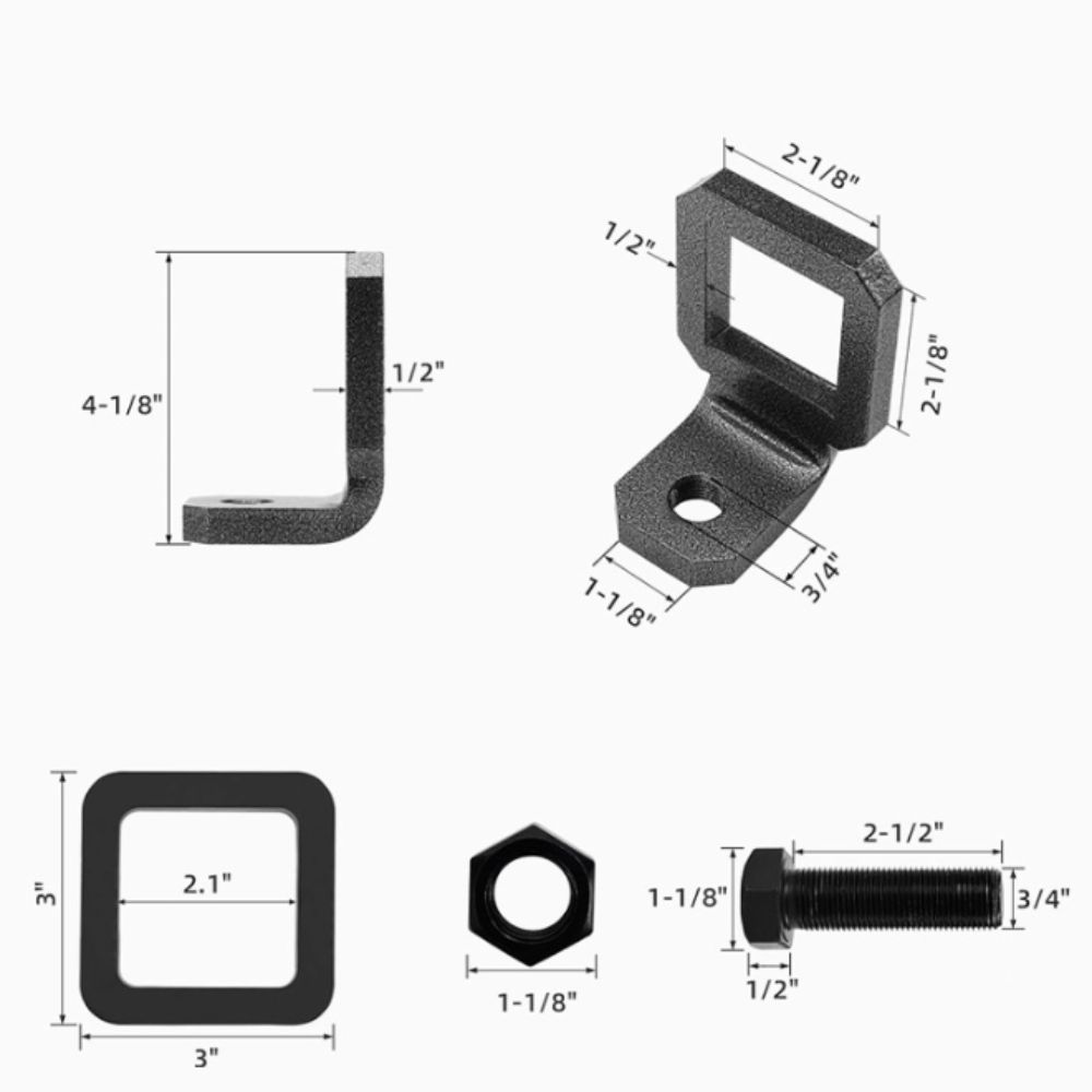 Earthquake-proof Anti-vibration Hook Clamp Steel Receiver Clamp Tightener  Bike Rack