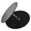 Stylish Black Door Hole Cover Plate with Screws for Quick Installation