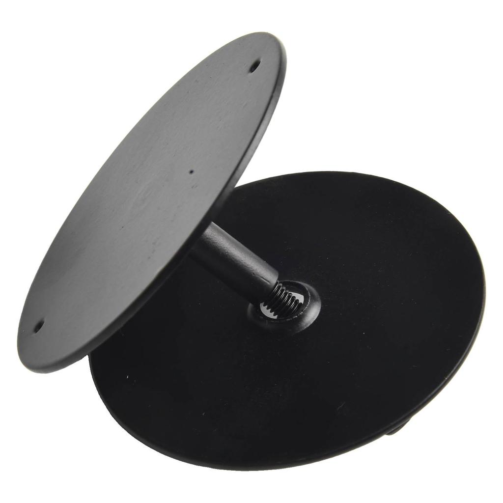Stylish Black Door Hole Cover Plate with Screws for Quick Installation