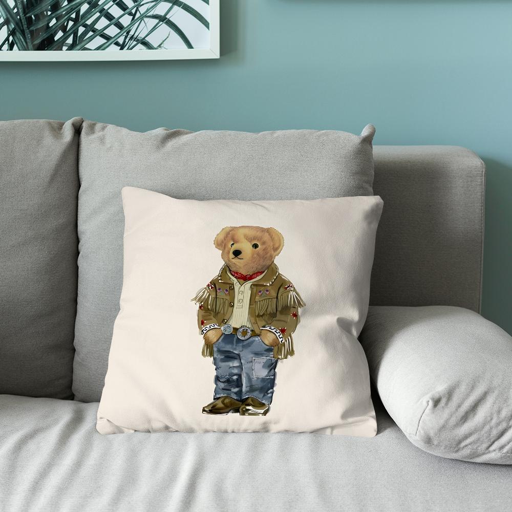 Cool PPolo BBearS Pillow Case Pillow Case Soft Cushion Cases for Farmhouse Sofa Decor Home Decorations and Protector