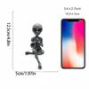 Alien Funny Resin Figurine UFO Indoor Outdoor Garden Novelty Decor Statue Home Ornament Green 12cm