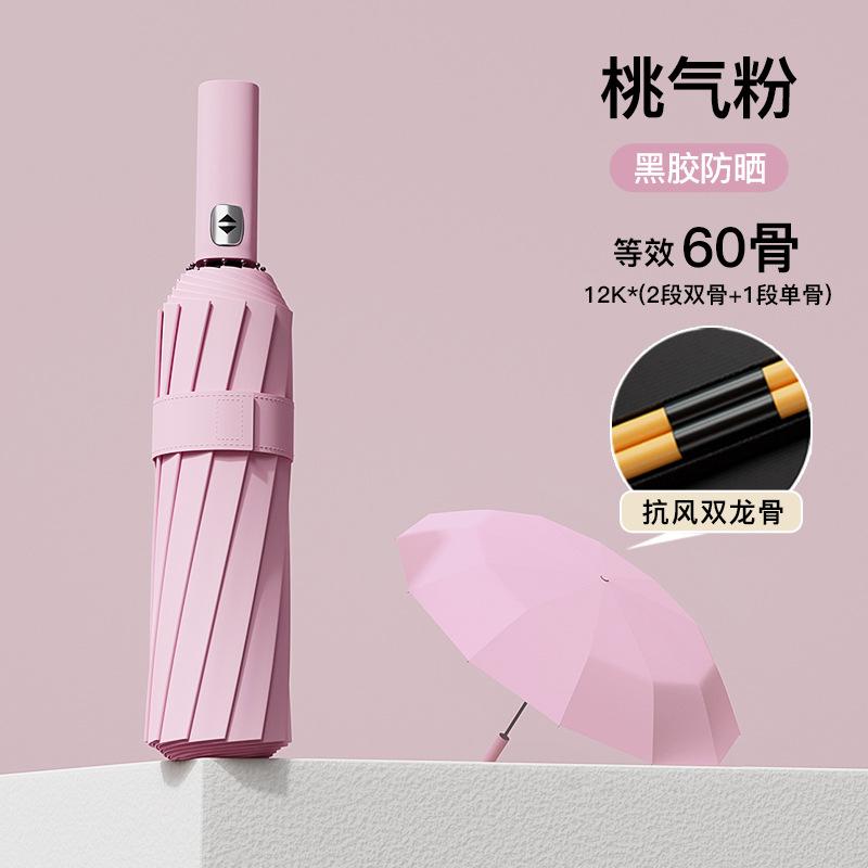 Extra-Large Manual Umbrella Extra-Wide Extra-Thick Reinforced All-Weather Umbrella for Women—Folding Sunshade