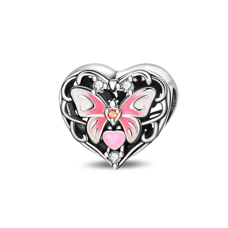 Sweety 925 Silver Birthday Cake Crown Heart Butterfly Sunflower Charms Beads Fit 3mm Bracelets DIY Fine Jewelry Making
