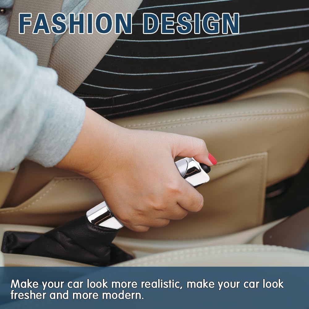 Car Hand Brake Cover Handbrake Grips Protection Cover Carbon Fiber Parking Brake ABS Decoration Shell Interior Accessories