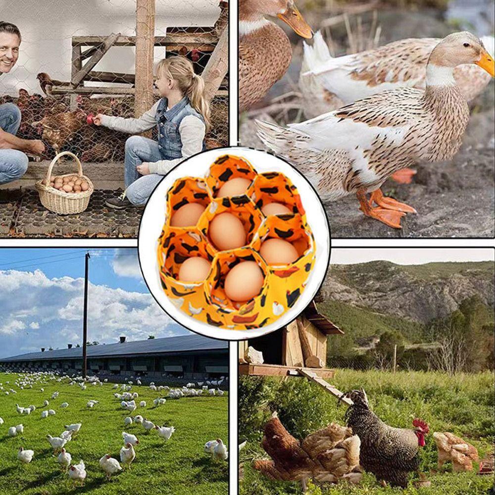 Multifunctional Eggs Collection Basket Canvas Canvas Eggs Storage Tool Farm Fresh Eggs