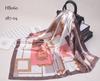 [BYSIFA] New White Silk Satin Scarf Shawl Winter Spring Autumn Elegant Plant Flowers Square Scarves Muslim Women Head Neck Scarf