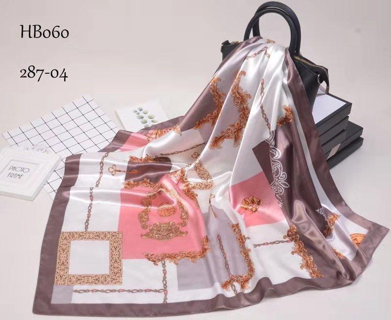 [BYSIFA] New White Silk Satin Scarf Shawl Winter Spring Autumn Elegant Plant Flowers Square Scarves Muslim Women Head Neck Scarf