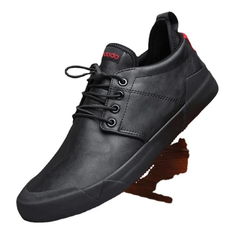 Fashion 2024Spring Autumn New Hot Fashion Men Lace-up Leather Casual Shoes Trend Shoe Cool Loafers Flats Designer Shoes Men High Quality