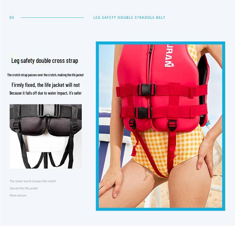 Adult High Buoyancy Life Vest for Swimming and Motorboat Rescue
