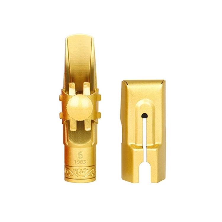 Brass Sax Mouthpieces 5C/6C/7C/8C/9C for Saxophone Professional & Beginner Metal Soprano Saxophone Mouthpiece with Caps