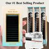 Abonnie Dark Matte Loose Base Lash Individual Lash Trays In Bulk Eyelash Extensions Silk Eyelash Extensions