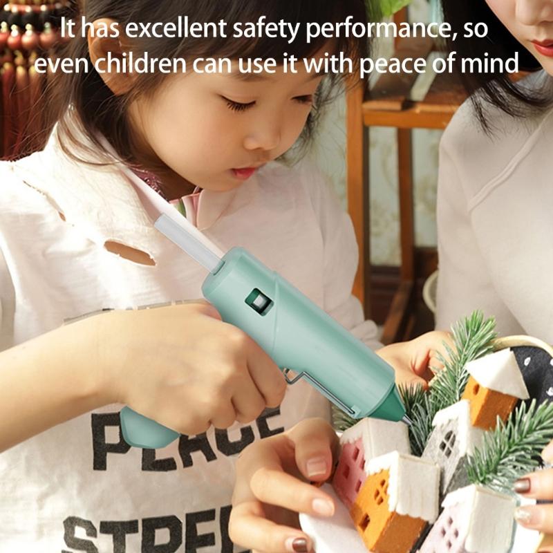 Fast Preheating Glues Guns Set Adhesive Sticks Craft Guns Suitable for Crafting Home Repairs Industrial Use Metal Stand