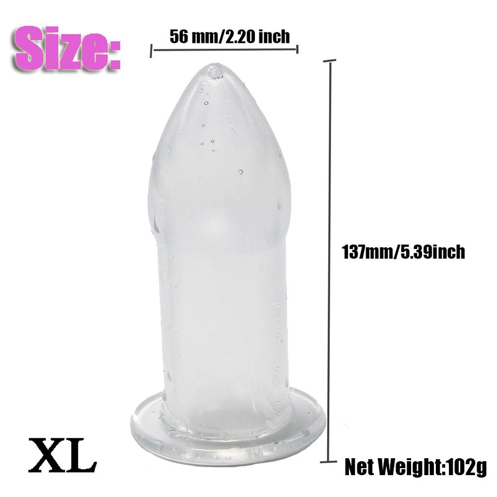 Vaginal Anal Dilator Butt Plug Enema 5 Sizes Hollow Anal Plug Soft Speculum Prostate Massager Sex Toys For Woman Men Sex