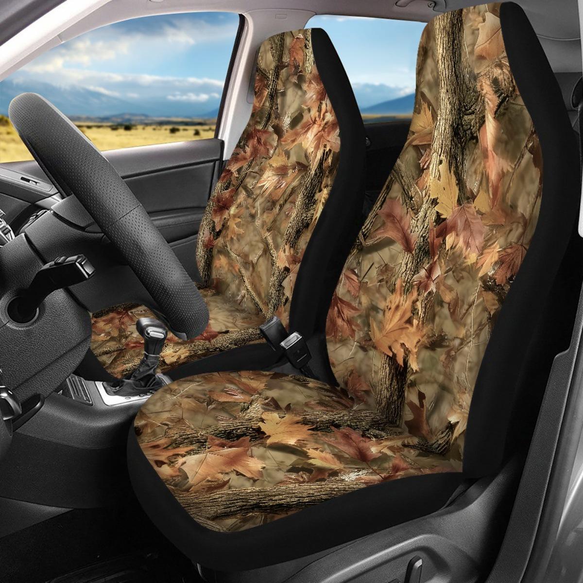Maple Leaf Camouflage Seat Cover for