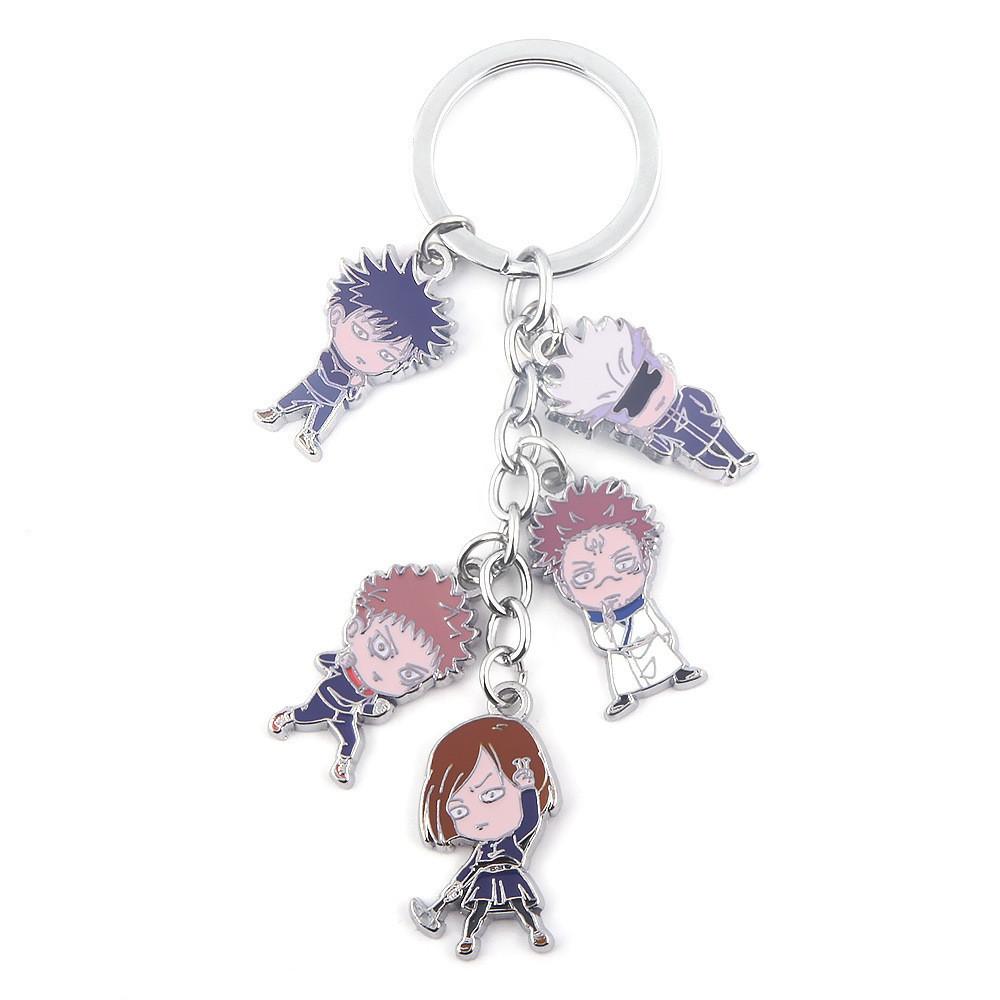 Jujutsu Kaisen Keychain With Cartoon Characters For Gift And Travel Souvenirs