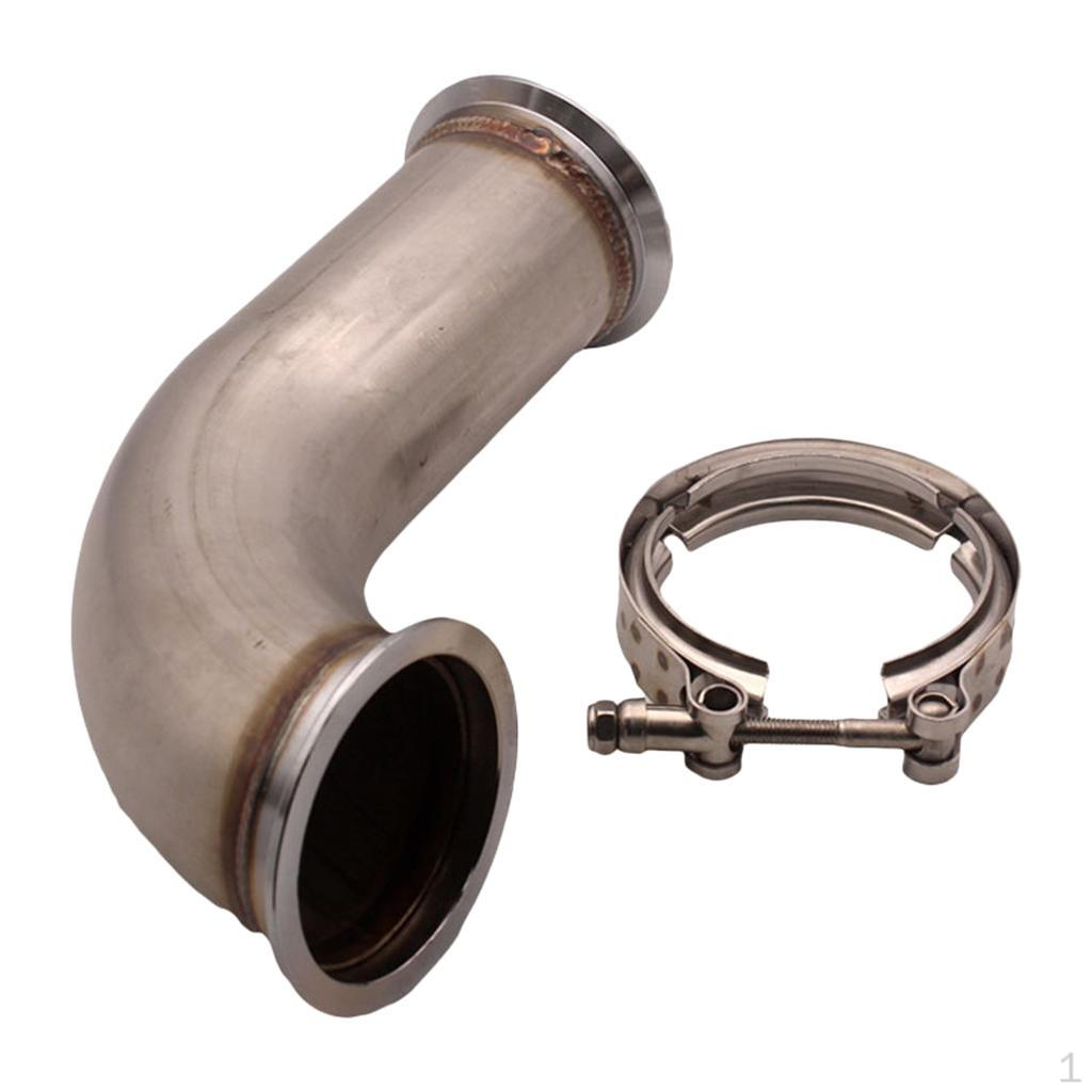 

Universal 3 Stainless Steel 90 ° Adapter Exaust Flange Silver