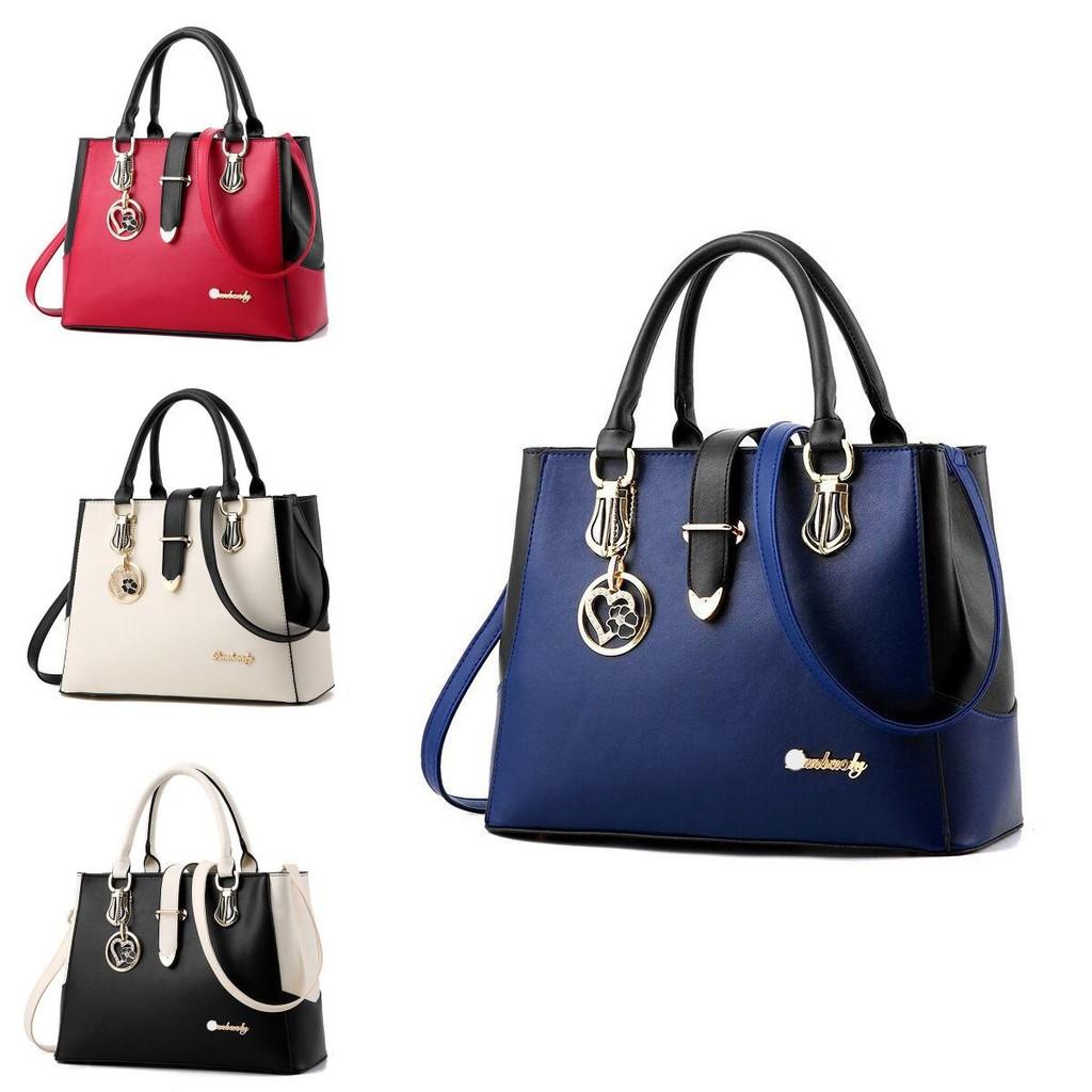Modische und vielseitige Damen-Eimertasche Stilvolle und trendige Handtasche mit Farbblock-Design