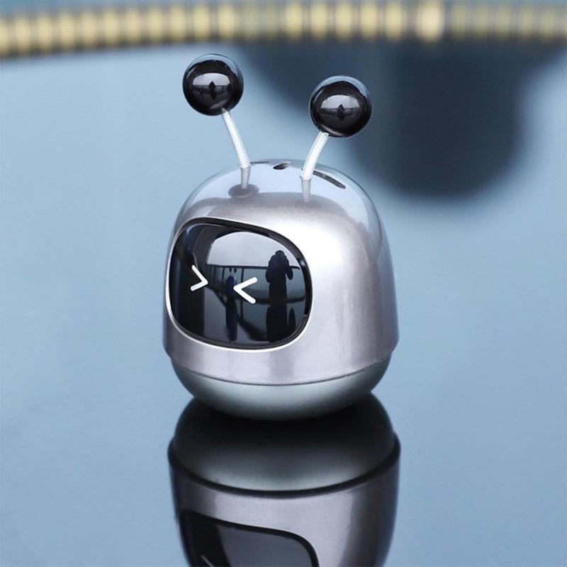 1Pc Mini Robot Car Air Freshener Parfum Flavoring Ventilation Cute Cartoon Display Mold Car Fragrance Decoration for Vehicles