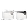 Transparent Desktop Aquarium with Lid Turtle Tank Durable Ecological Water Tank  for Home