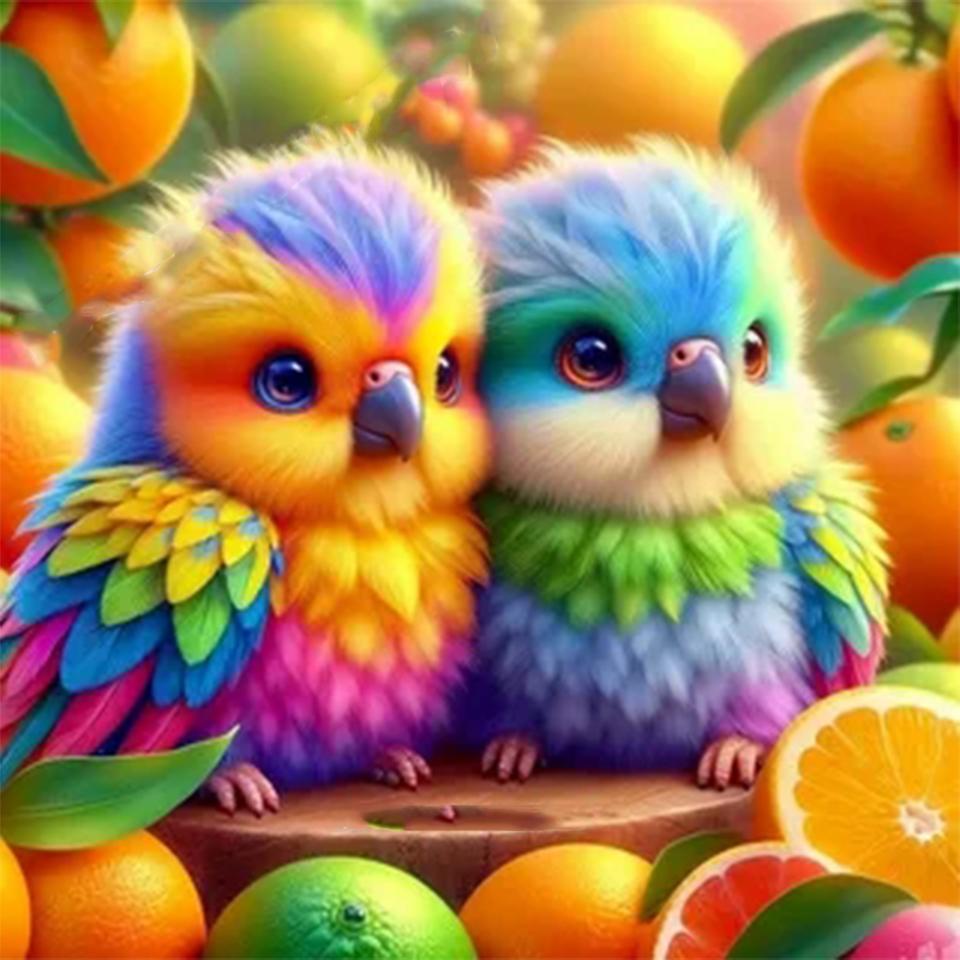 2024 Nouveau 5D DIY Peinture Diamant Fleur, Oiseau, Chat, Animal Mosaïque Broderie Bijoux Point de Croix Broderie Décoration de Maison