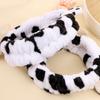Soft Soft Cow Headbands Fluffy makeup Animal Headband Spa Washing Face HeadBand Women Girl