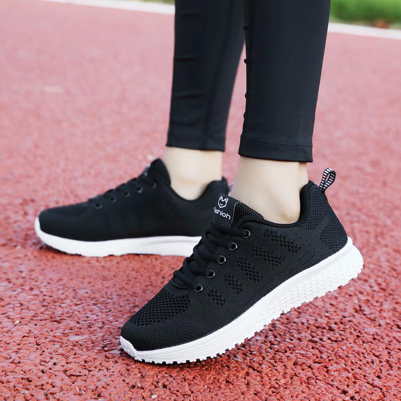 Women Sneakers Soft Vulcanize Shoes Mesh Running Summer Sport Tennis Shoe Casual Ultra Lightweight Woman Non Slip Trainers